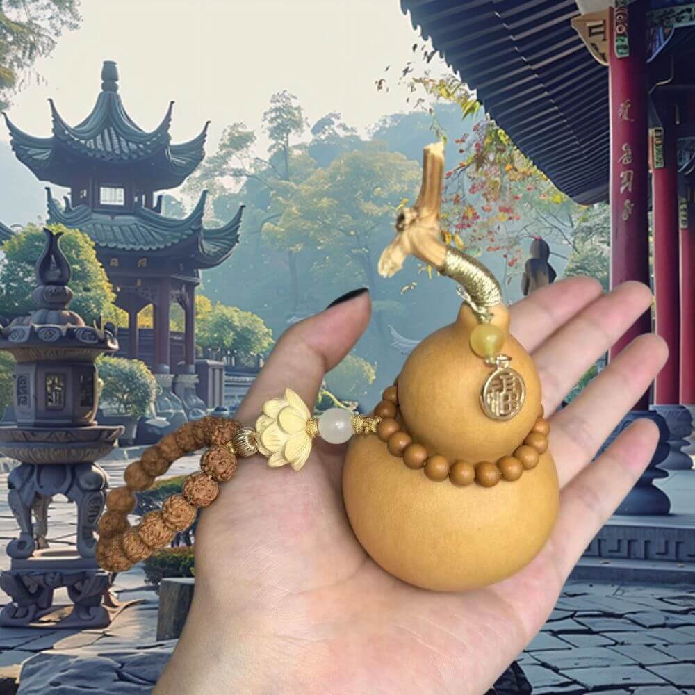Shaolin Chinese "Fortune" Decorative Gourd Pendant For Car or Keys - Image 2