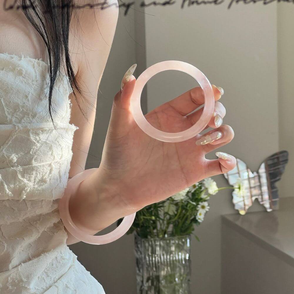 Rose Quartz Bracelet For Good Lucks - Image 2