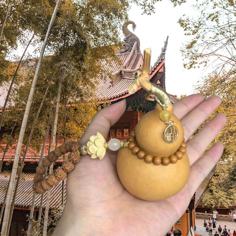 Shaolin Chinese "Fortune" Decorative Gourd Pendant For Car or Keys - Image 3