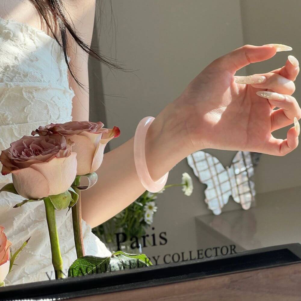 Rose Quartz Bracelet For Good Lucks