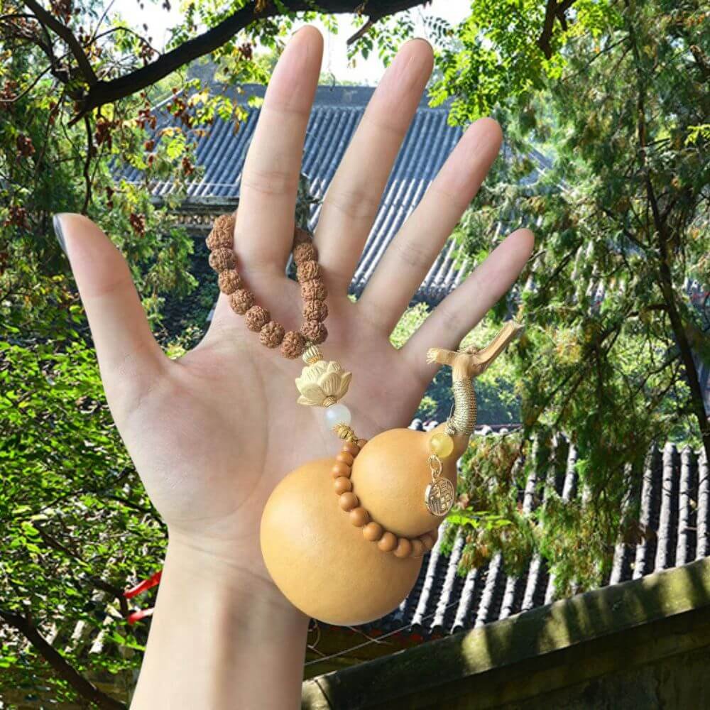 Shaolin Chinese "Fortune" Decorative Gourd Pendant For Car or Keys - Image 5