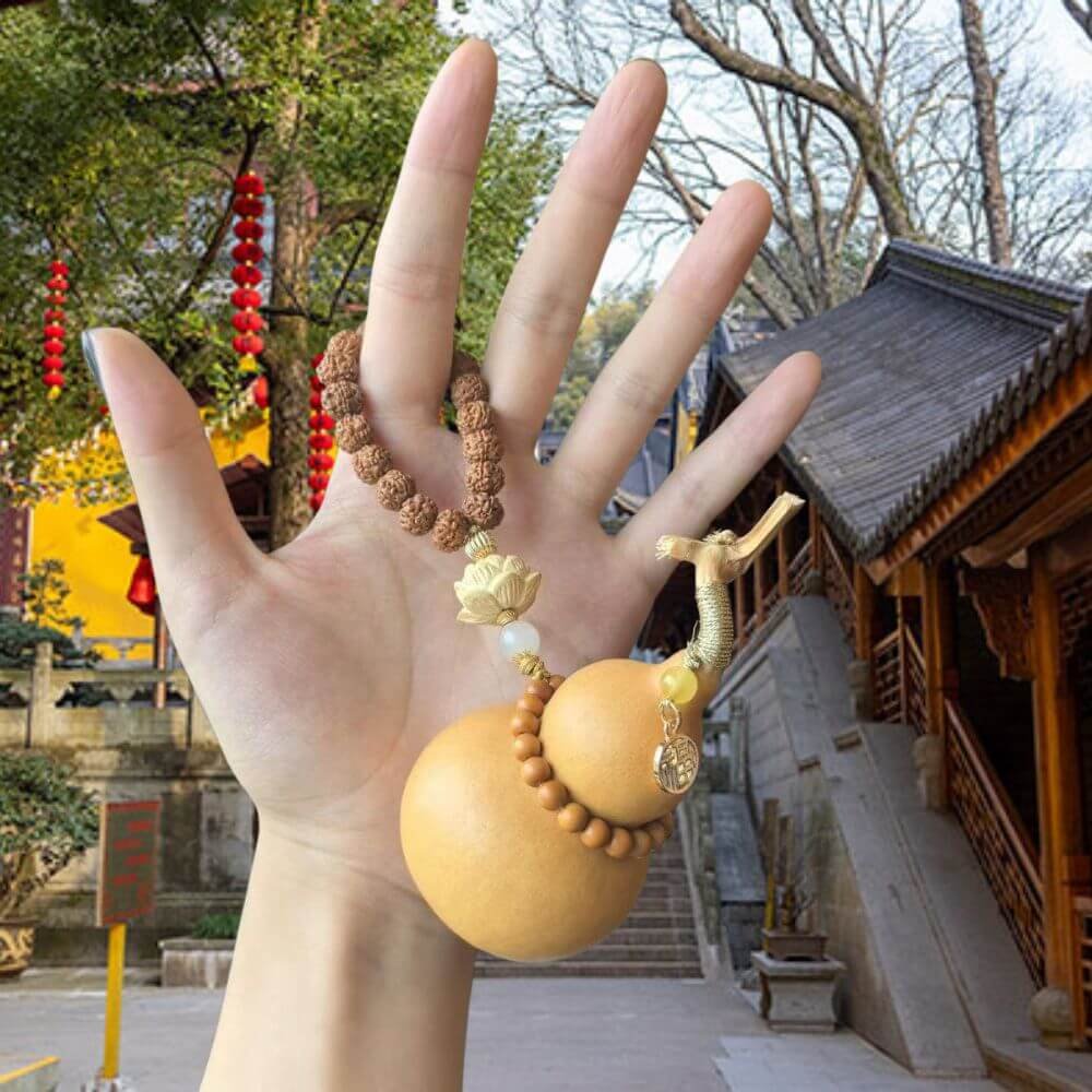 Shaolin Chinese "Fortune" Decorative Gourd Pendant For Car or Keys - Image 4