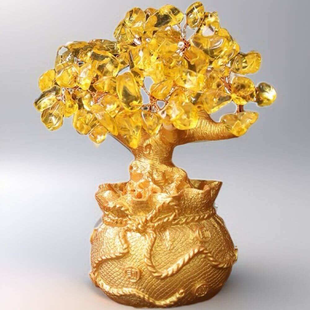 Money Tree Resin Ornament For Recruting Fortune At Home or In the Office - Image 5